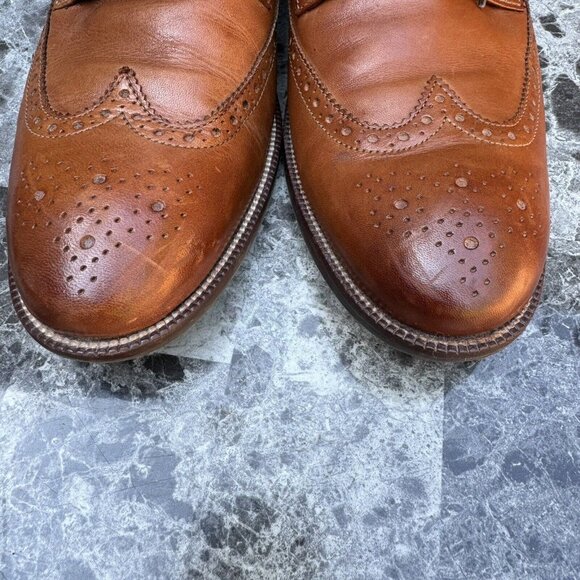 Cole Haan Mens Hamilton Grand Wingtip Oxford Brown Dress Shoes Size 10 M - Picture 5 of 9